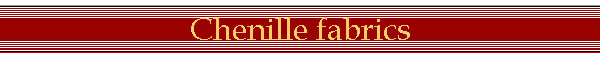 Chenille fabrics